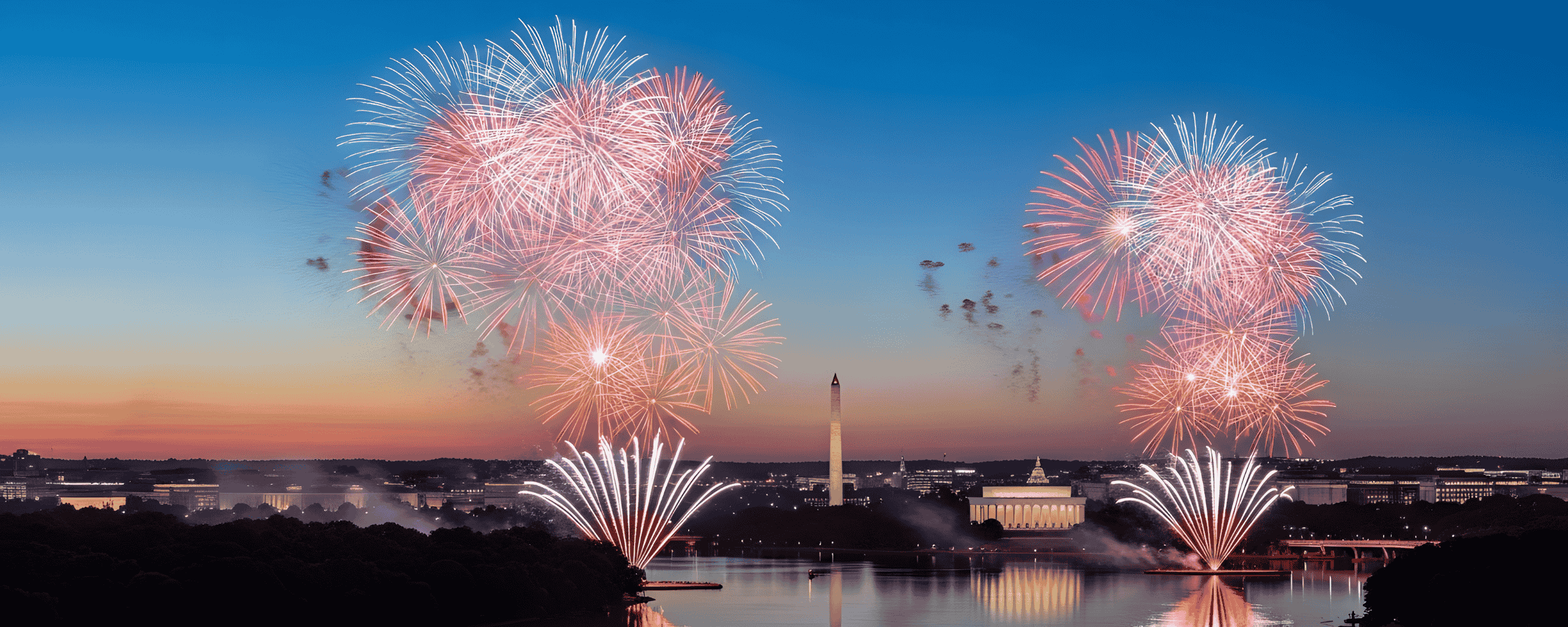 4Th Of July Fireworks Over Washington D.c.
